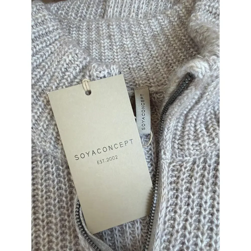 NWT Soya Concept Oatmeal Wool Blend Sweater Size XL #0435